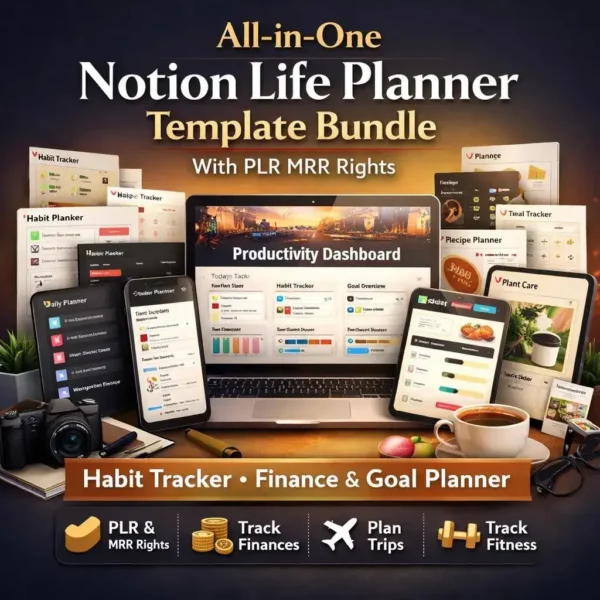 Notion Life Planner Bundle PLR
